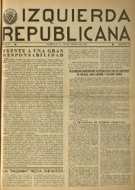Izquierda Republicana. Año V, núm. 38, 10 de mayo de 1948 | Biblioteca Virtual Miguel de Cervantes