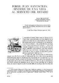 Jorge Juan Santacilia. Síntesis de una vida al servicio del Estado / Rosario Die Maculet y Armando Alberola Romá | Biblioteca Virtual Miguel de Cervantes