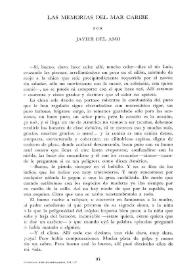 Las memorias del Mar Caribe / por Javier del Amo | Biblioteca Virtual Miguel de Cervantes