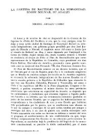 La partida de bautismo de la Hispanidad. Simón Bolívar, su adalid / por Miguel Aspiazu Carbo | Biblioteca Virtual Miguel de Cervantes