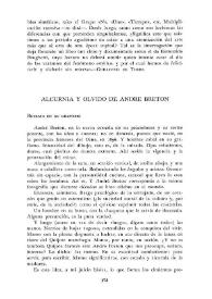 Alcurnia y olvido de André Breton / de Jacinto Luis Guereña | Biblioteca Virtual Miguel de Cervantes