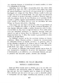 La poesía de Félix Grande. Música amenazada / Jorge Rodríguez Padrón | Biblioteca Virtual Miguel de Cervantes