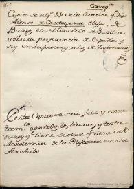 Copia de algunos parágrafos de la Oración que dijo Alonso de Cartagena en el Concilio de Basilea, sobre la preferencia de España y sus embajadores a los de Inglaterra  | Biblioteca Virtual Miguel de Cervantes