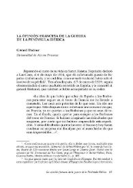 La opinión francesa de la guerra de la Península Ibérica / Gérard Dufour | Biblioteca Virtual Miguel de Cervantes