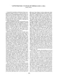 "Antiliteratura" en "Oficio de Tinieblas 5" de C. J. Cela  / Tomás Oguiza | Biblioteca Virtual Miguel de Cervantes