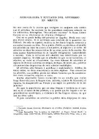  Morfología y sintaxis del adverbio en -mente  / Petrona Domínguez de Rodríguez-Pasqués  | Biblioteca Virtual Miguel de Cervantes