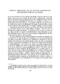 Mito y teología en "El divino Narciso" de Sor Juana Inés de la Cruz  / Jean Krynen | Biblioteca Virtual Miguel de Cervantes