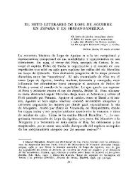 El mito literario de Lope de Aguirre en España y en Hispanoamérica  / Raymond Marcus | Biblioteca Virtual Miguel de Cervantes