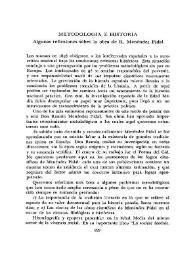 Metodología e historia. Algunas reflexiones sobre la obra de R. Menéndez Pidal / Kurt Schnelle | Biblioteca Virtual Miguel de Cervantes