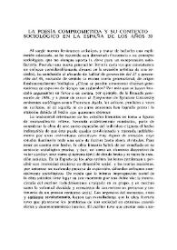 La poesía comprometida y su contexto sociológico en la España de los años treinta  / Juan Cano Ballesta | Biblioteca Virtual Miguel de Cervantes