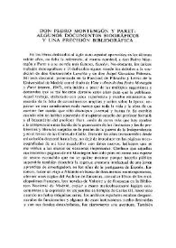 Don Pedro Montengón y Paret: algunos documentos biográficos y una precisión bibliográfica / Elena Catena | Biblioteca Virtual Miguel de Cervantes