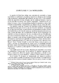  Garcilaso y la mitología  / Gustavo Correa | Biblioteca Virtual Miguel de Cervantes