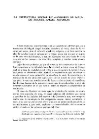 La estructura social en "Hombres de maíz", de Miguel Ángel Asturias  / Raquel Thiercelin | Biblioteca Virtual Miguel de Cervantes