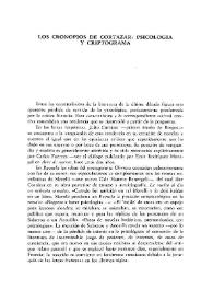 Los cronopios de Cortázar: psicología y criptograma / A. M. Vázquez Bigi | Biblioteca Virtual Miguel de Cervantes