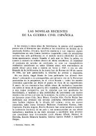 Las novelas recientes de la Guerra Civil española  / Maryse Bertrand de Muñoz | Biblioteca Virtual Miguel de Cervantes