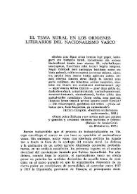 El tema rural en los orígenes literarios del nacionalismo vasco  / Antonio Elorza | Biblioteca Virtual Miguel de Cervantes