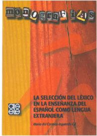 La selección del léxico en la enseñanza del español como lengua extranjera / María del Carmen Izquierdo Gil | Biblioteca Virtual Miguel de Cervantes