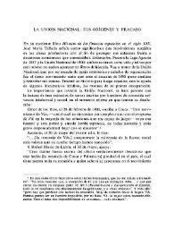 La Unión Nacional: sus orígenes y fracaso / G. J. G. Cheyne | Biblioteca Virtual Miguel de Cervantes