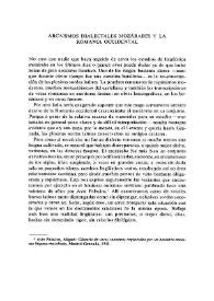 Arcaísmos dialectales mozárabes y la Romania Occidental / David A. Griffin | Biblioteca Virtual Miguel de Cervantes