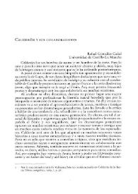 Calderón y sus colaboradores / Rafael González Cañal | Biblioteca Virtual Miguel de Cervantes