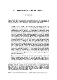 El liberalismo español en América / Alfredo Ávila | Biblioteca Virtual Miguel de Cervantes