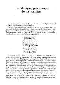 Las aleluyas, precursoras de los "cómics" / Antonina Rodrigo | Biblioteca Virtual Miguel de Cervantes