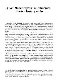 "Adán Buenosayres": estructura, caracterología y estilo / Jorge H. Valdivieso y  L. Teresa Valdivieso | Biblioteca Virtual Miguel de Cervantes