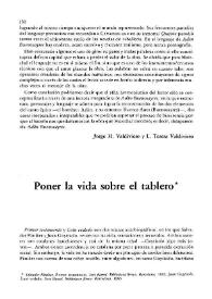 Poner la vida sobre el tablero / Isabel de Armas | Biblioteca Virtual Miguel de Cervantes