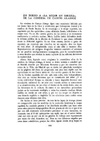 En torno a "La mujer en España", de la condesa de Campo Alange / Alfonso Álvarez Villar | Biblioteca Virtual Miguel de Cervantes