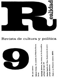 Realidad : revista de cultura y política. Núm. 9, abril 1966 | Biblioteca Virtual Miguel de Cervantes