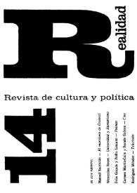 Realidad : revista de cultura y política. Núm. 14, julio 1967 | Biblioteca Virtual Miguel de Cervantes