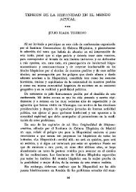 Tensión de la Hispanidad en el mundo actual / Julio Icaza Tijerino | Biblioteca Virtual Miguel de Cervantes
