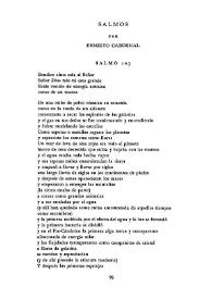 Salmos / por Ernesto Cardenal | Biblioteca Virtual Miguel de Cervantes