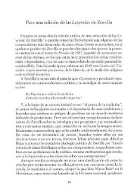 Para una edición de las "Leyendas" de Zorrilla / Salvador García Castañeda | Biblioteca Virtual Miguel de Cervantes