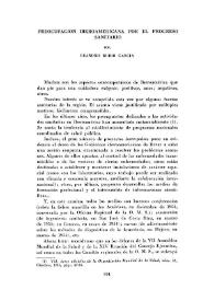 Preocupación iberoamericana por el progreso sanitario / Leandro Rubio García | Biblioteca Virtual Miguel de Cervantes