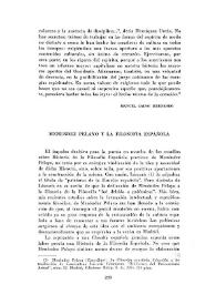 Menéndez Pelayo y la Filosofía española / Joaquín Carreras y Artau | Biblioteca Virtual Miguel de Cervantes