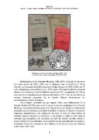 Publicaciones de La Escuela Moderna (1901-1937) [Semblanza] / Ignacio C. Soriano Jiménez | Biblioteca Virtual Miguel de Cervantes
