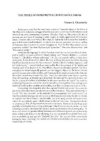 The perils of interpreting "Fortunata's" dream / Veron A. Chamberlin | Biblioteca Virtual Miguel de Cervantes