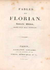 Fables de Florian | Biblioteca Virtual Miguel de Cervantes