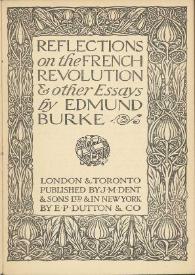 Reflections on the French Revolution and other Essays / by Edmund Burke | Biblioteca Virtual Miguel de Cervantes