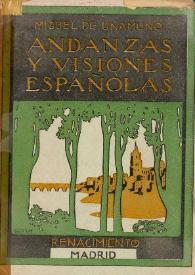 Andanzas y visiones españolas / Miguel de Unamuno | Biblioteca Virtual Miguel de Cervantes