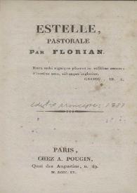 Estelle, pastorale / par Florian | Biblioteca Virtual Miguel de Cervantes