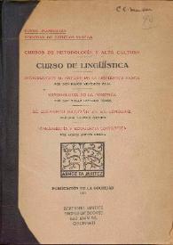 Curso de lingüística | Biblioteca Virtual Miguel de Cervantes