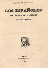 Los españoles pintados por sí mismos / por varios autores | Biblioteca Virtual Miguel de Cervantes