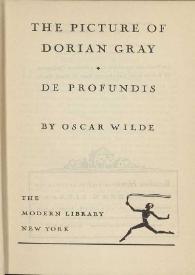 The picture of Dorian Gray ; De profundis / by Oscar Wilde | Biblioteca Virtual Miguel de Cervantes