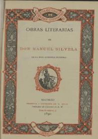 Obras literarias / de Manuel Silvela | Biblioteca Virtual Miguel de Cervantes