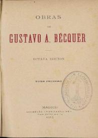 Obras de Gustavo A. Becquer | Biblioteca Virtual Miguel de Cervantes