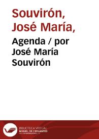 Agenda / por José María Souvirón | Biblioteca Virtual Miguel de Cervantes