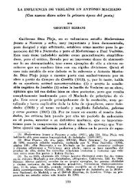 La influencia de Verlaine en Antonio Machado (Con nuevos datos sobre la primera época del poeta) / por Geoffrey Ribbans | Biblioteca Virtual Miguel de Cervantes