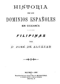 Historia de los dominicos Españoles en Oceania, Filipinas | Biblioteca Virtual Miguel de Cervantes